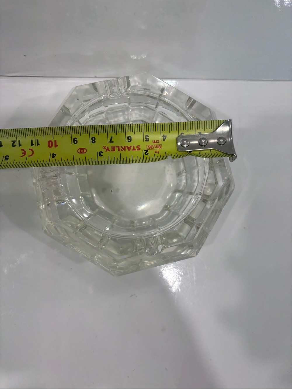 Clear Crystal Ashtray 4.5” - Picture 4 of 6